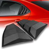 For 2022 - 2024 Subaru WRX 4-DR/Sedan ABS Side Window Louvers Scoop Sun Shade Covers Vent -Carbon Fiber Look