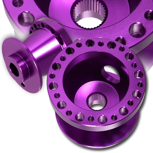 For 1989 - 1998 Nissan 240SX S13 Steering Wheel 6-Bolt HUB Adapter -Purple Aluminum