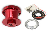 For 1989 - 1998 Nissan Maxima Steering Wheel 6-Bolt HUB Adapter -Red T6061 Aluminum