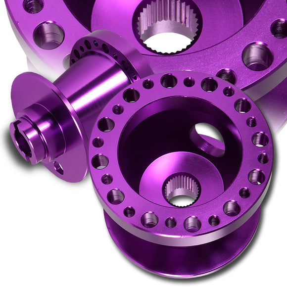 For 1990 - 1993 Honda Accord Steering Wheel 6-Bolt HUB Adapter -Purple T-6061 Aluminum