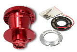 For 1994 - 2001 Honda Civic Steering Wheel 6-Bolt HUB Adapter -Red T-6061 Aluminum