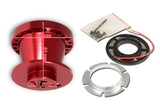 For 1993 - 1997 Mazda 323 626 929 Steering Wheel 6-Bolt HUB Adapter -Red T-6061 Aluminum