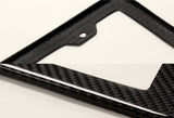 Real Carbon Fiber Type-2 Universal License 2 Holes Plate Frame Cover USA/CAN -1 PCS