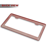 Real Red Carbon Fiber Type-1 Universal License 2 Holes Plate Frame Cover USA/CAN -2PCS