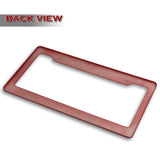 Real Red Carbon Fiber Type-2 Universal License 2 Holes Plate Frame Cover USA/CAN -1 PCS