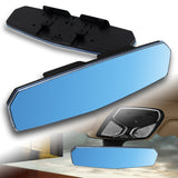 W-Power 270mm Wide Universal Interior Clip On Largest Visibility Panoramic Rear View Mirror -Blue Tint Flat