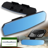 W-Power 270mm Wide Universal Interior Clip On Largest Visibility Panoramic Rear View Mirror -Blue Tint Convex