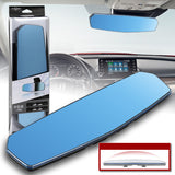 W-Power 270mm Wide Universal Interior Clip On Largest Visibility Panoramic Rear View Mirror -Blue Tint Convex