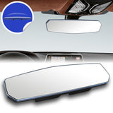 W-Power 270mm Wide Universal Interior Clip On Largest Visibility Panoramic Rear View Mirror -Clear Tint Convex