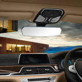 W-Power 300mm Wide Universal Interior Clip On Largest Visibility Panoramic Rear View Mirror -Clear Tint Flat