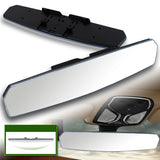 W-Power 400mm Wide Universal Interior Clip On Largest Visibility Panoramic Rear View Mirror -Clear Tint Convex