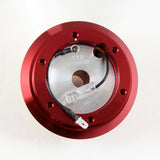 NRG Steering Wheel 6-Bolt Red Short HUB Adapter For Civic / Integra / Prelude -SRK-110H-RD