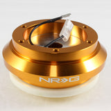 NRG Steering Wheel 6-Bolt Gold Short HUB Adapter For Civic / Integra / Prelude -SRK-110H-RG