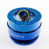 NRG Blue Aluminum Ball Lock 6-Bolt Steering Wheel Gen 2.0 Quick Release Adapter -SRK-200BL