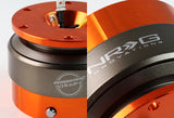 NRG Orange Ball Lock Aluminum 6-Bolt Steering Wheel Gen 2.0 Quick Release Adapter -SRK-200OR