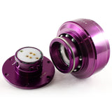 NRG Purple Ball Lock Aluminum 6-Bolt Steering Wheel Gen 2.0 Quick Release Adapter -SRK-200PP