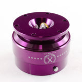 NRG Purple Ball Lock Aluminum 6-Bolt Steering Wheel Gen 2.0 Quick Release Adapter -SRK-200PP