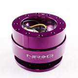 NRG Purple Ball Lock Aluminum 6-Bolt Steering Wheel Gen 2.0 Quick Release Adapter -SRK-200PP