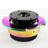 NRG Neo Chrome Ball Lock 6-Bolt Steering Wheel Gen 2.5 Quick Release Adapter -SRK-250BK-MC