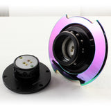 NRG Neo Chrome Ball Lock 6-Bolt Steering Wheel Gen 2.5 Quick Release Adapter -SRK-250BK-MC