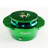 NRG Green Ball Lock Aluminum 6-Bolt Steering Wheel Gen 2.5 Quick Release Adapter -SRK-250GN