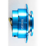 NRG Neon Blue Ball Lock Aluminum 6-Bolt Steering Wheel Gen 2.5 Quick Release Adapter -SRK-250NB