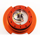 NRG Orange Ball Lock Aluminum 6-Bolt Steering Wheel Gen 2.5 Quick Release Adapter -SRK-250OR