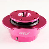 NRG Pink Ball Lock Aluminum 6-Bolt Steering Wheel Gen 2.5 Quick Release Adapter -SRK-250PK