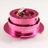 NRG Pink Ball Lock Aluminum 6-Bolt Steering Wheel Gen 2.5 Quick Release Adapter -SRK-250PK