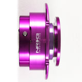 NRG Purple Ball Lock Aluminum 6-Bolt Steering Wheel Gen 2.5 Quick Release Adapter -SRK-250PP