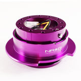 NRG Purple Ball Lock Aluminum 6-Bolt Steering Wheel Gen 2.5 Quick Release Adapter -SRK-250PP