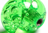 W-Power Manual Transmission Gear Stick Universal 60mm Shift Knob Grip -Green Diamond Crystal Bubble