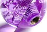 W-Power Manual Transmission Gear Stick Universal 60mm Shift Knob Grip -Purple Diamond Crystal Bubble