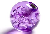 W-Power Manual Transmission Gear Stick Universal 60mm Shift Knob Grip -Purple Diamond Crystal Bubble