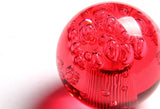 W-Power Manual Transmission Gear Stick Universal 60mm Shift Knob Grip -Red Diamond Crystal Bubble