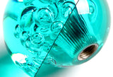 W-Power Manual Transmission Gear Stick Universal 60mm Shift Knob Grip -Teal Diamond Crystal Bubble