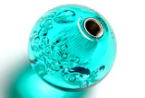 W-Power Manual Transmission Gear Stick Universal 60mm Shift Knob Grip -Teal Diamond Crystal Bubble