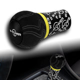 W-Power Ultra Manual Transmission Gear Stick Alcantara Wrapped Aluminum Shift Knob Grip -Black