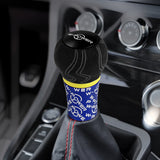 W-Power Ultra Manual Transmission Gear Stick Alcantara Wrapped Aluminum Shift Knob Grip -Blue