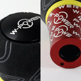 W-Power Ultra Manual Transmission Gear Stick Alcantara Wrapped Aluminum Shift Knob Grip -Red