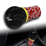 W-Power Ultra Manual Aluminum Gear Stick Universal 5 6 Speed Shift Knob Grip -Red Alcantara Wrapped