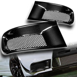 For 2008 - 2015 Mitsubishi Lancer EVO R-Style Front Bumper Side Air Duct Vents Caliper 2-pcs -Real Carbon Fiber