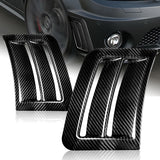 For 2008 - 2011 Mercedes-Benz C63 AMG W04 Front Bumper Side Air Duct Vents Caliper 2-pcs -Real Carbon Fiber