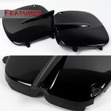 Fog Light Lamp Front Bumper Bezel Covers Cap For 1997 - 2001 Subaru Impreza STi GC8 GF8 -Black ABS