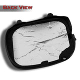 Fog Light Lamp Front Bumper Bezel Covers Cap For 1997 - 2001 Subaru Impreza STi GC8 GF8 -Black ABS