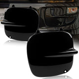 Fog Light Lamp Front Bumper Bezel Covers Cap For 1997 - 2001 Subaru Impreza STi GC8 GF8 -Black ABS