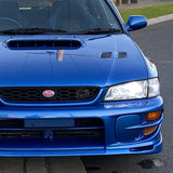 Fog Light Lamp Front Bumper Bezel Covers Cap For 1997 - 2001 Subaru Impreza STi GC8 GF8 -Blue ABS