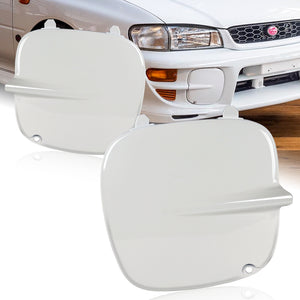 Fog Light Lamp Front Bumper Bezel Covers Cap For 1997 - 2001 Subaru Impreza STi GC8 GF8 -White ABS