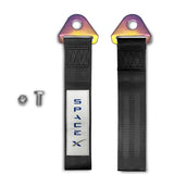 SpaceX RACING Drift Rally Sports NEO CHROME HIGH STRENGTH Tow Strap for Front / Rear Bumper