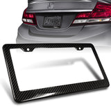 Real Carbon Fiber Type-1 Universal License 2 Holes Plate Frame Cover USA/CAN -1 PCS